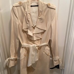 Development Trench Coat Size 4 Ecru